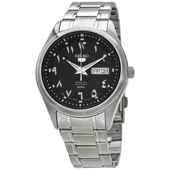 Seiko 5 Automatic Black Arabic