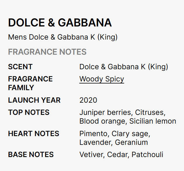 DOLCE & GABBANA by k EDP 3.3oz men