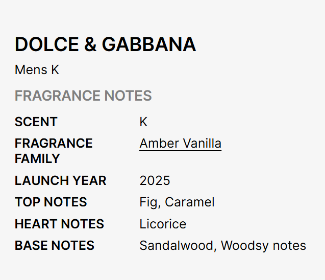 DOLCE & GABBANA PERFUM 3.4 oz men