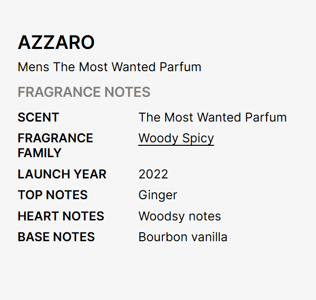 AZZARO The Most Wanted PERFUM 3.4 oz men